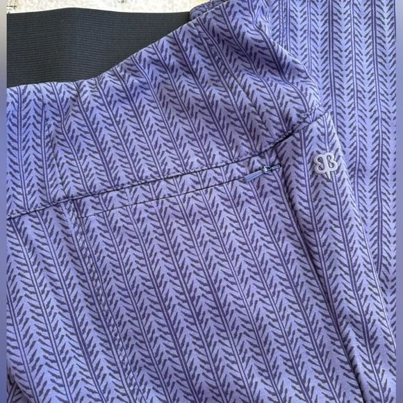 Betabrand Power-Down Azul Block PantsSz L SP - Picture 3 of 5